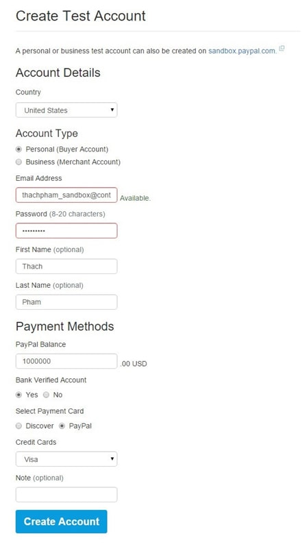 Tích hợp Paypal vào Website